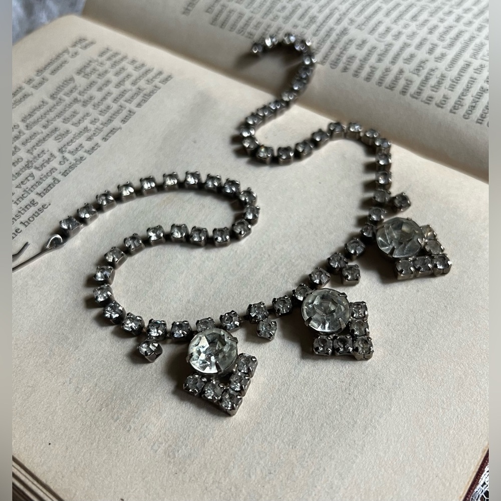 Vintage Rhinestone Choker Necklace